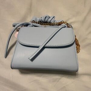 Light Blue Women's Chain Shoulder Bag
